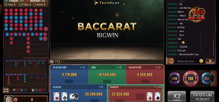 Baccarat BigWin Tại BomWin Sảnh Cược Bài Trực Tuyến Đỉnh Cao Hấp Dẫn Nhất