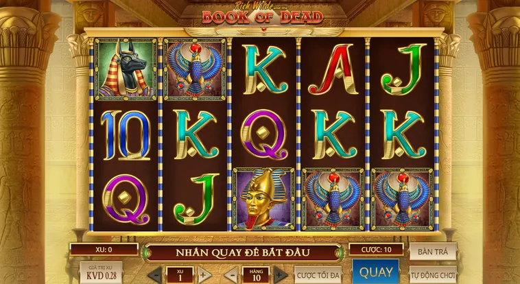 Slot Game Book Of Dead Tại BomWin Chuyến Phiêu Lưu Khám Phá Kho Báu Bí Ẩn Đỉnh Cao