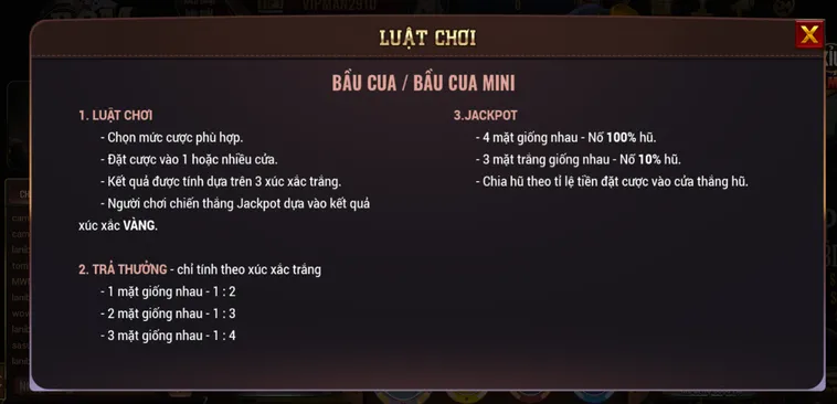 Trải Nghiệm Mini Bầu Cua Tại BomWin Đỉnh Cao Với Cơ Hội Nhận Thưởng Siêu Khủng