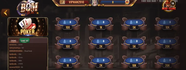 Chinh Phục Bàn Chơi Poker Tại BomWin Với Chiến Thuật Đỉnh Cao Và Thắng Lớn